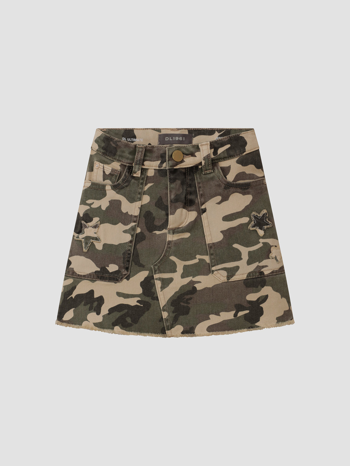 Camo top jean skirt