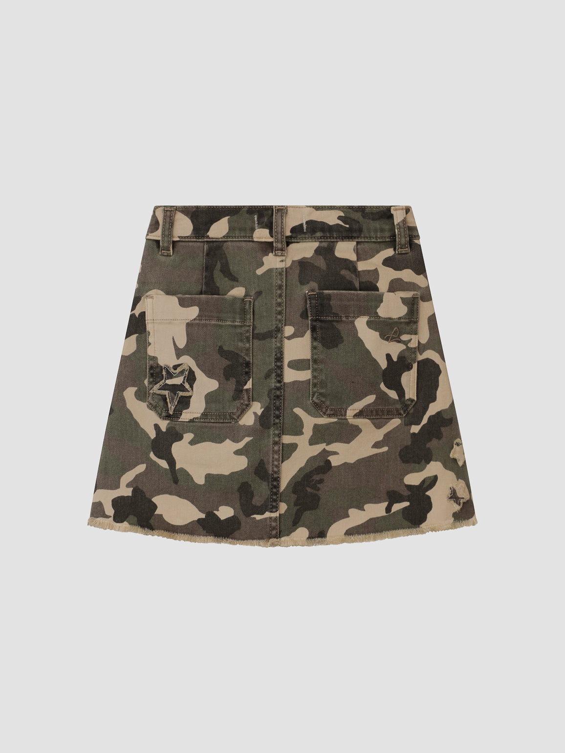 Jenny Mini Jean Skirt Star Camo
