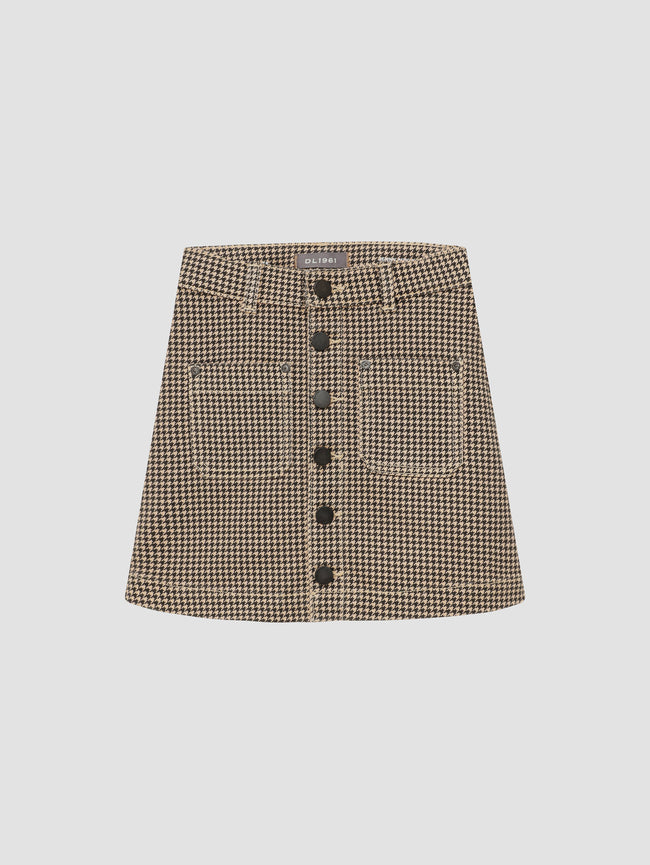Jenny Mini Skirt | Dogstooth