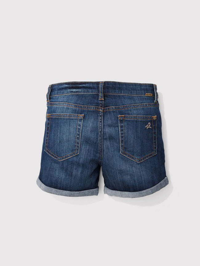 Girls - Blue Cuffed Denim Shorts - Piper/G Cuffed Short Sea-Lion - DL1961