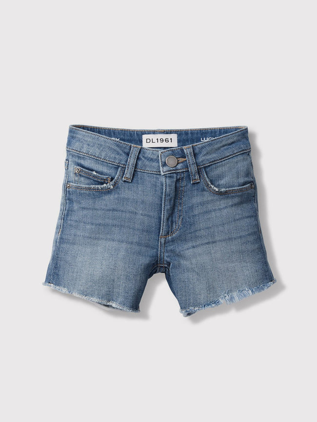 Girls - Faded Blue Denim Short - Lucy/G Short Sandcastle - DL1961