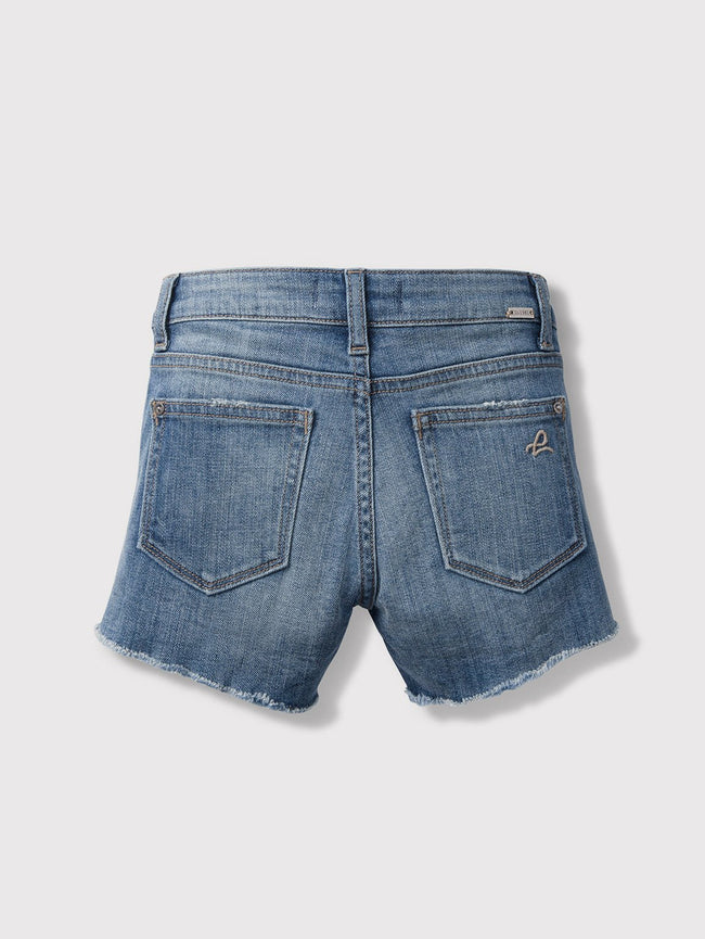 Girls - Faded Blue Denim Short - Lucy/G Short Sandcastle - DL1961