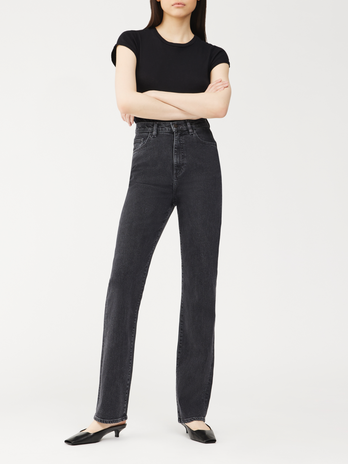 Ella Straight: Ultra High Rise Vintage 33" | Tornado