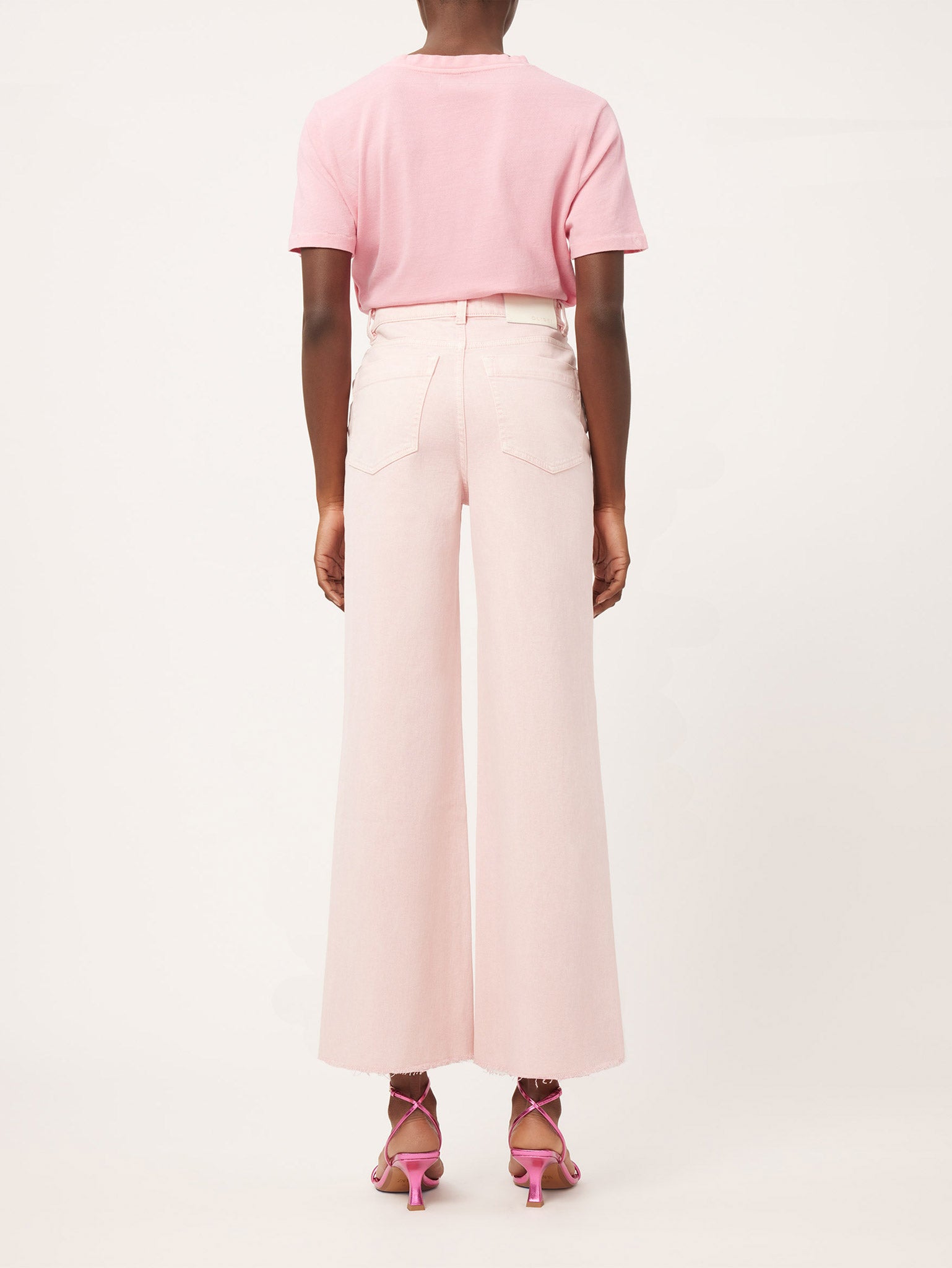 Hepburn Wide Leg High Rise Vintage | Pink Peony