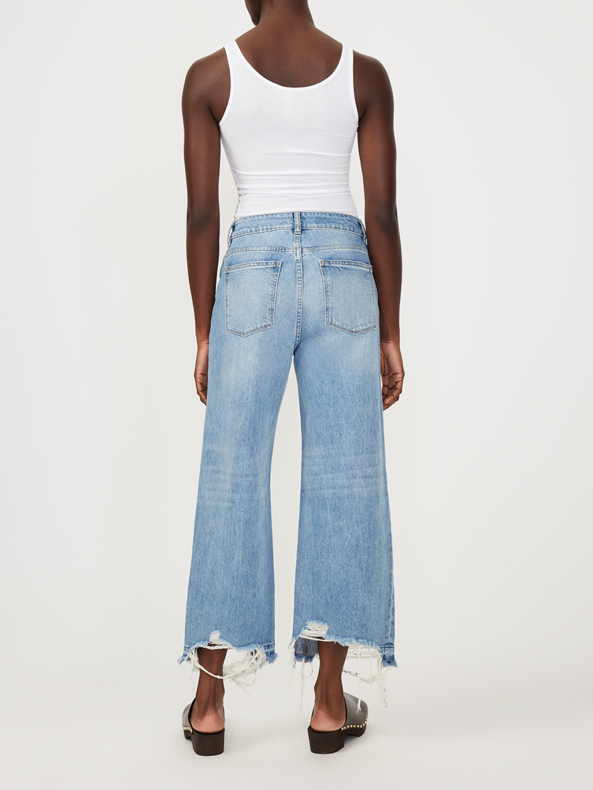 Hepburn Wide Leg High Rise Vintage | Slate