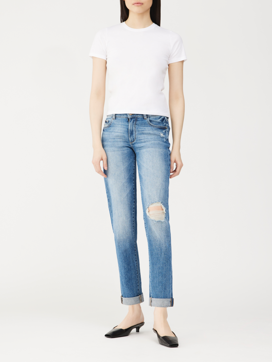Riley Boyfriend: Straight | Oasis Distressed