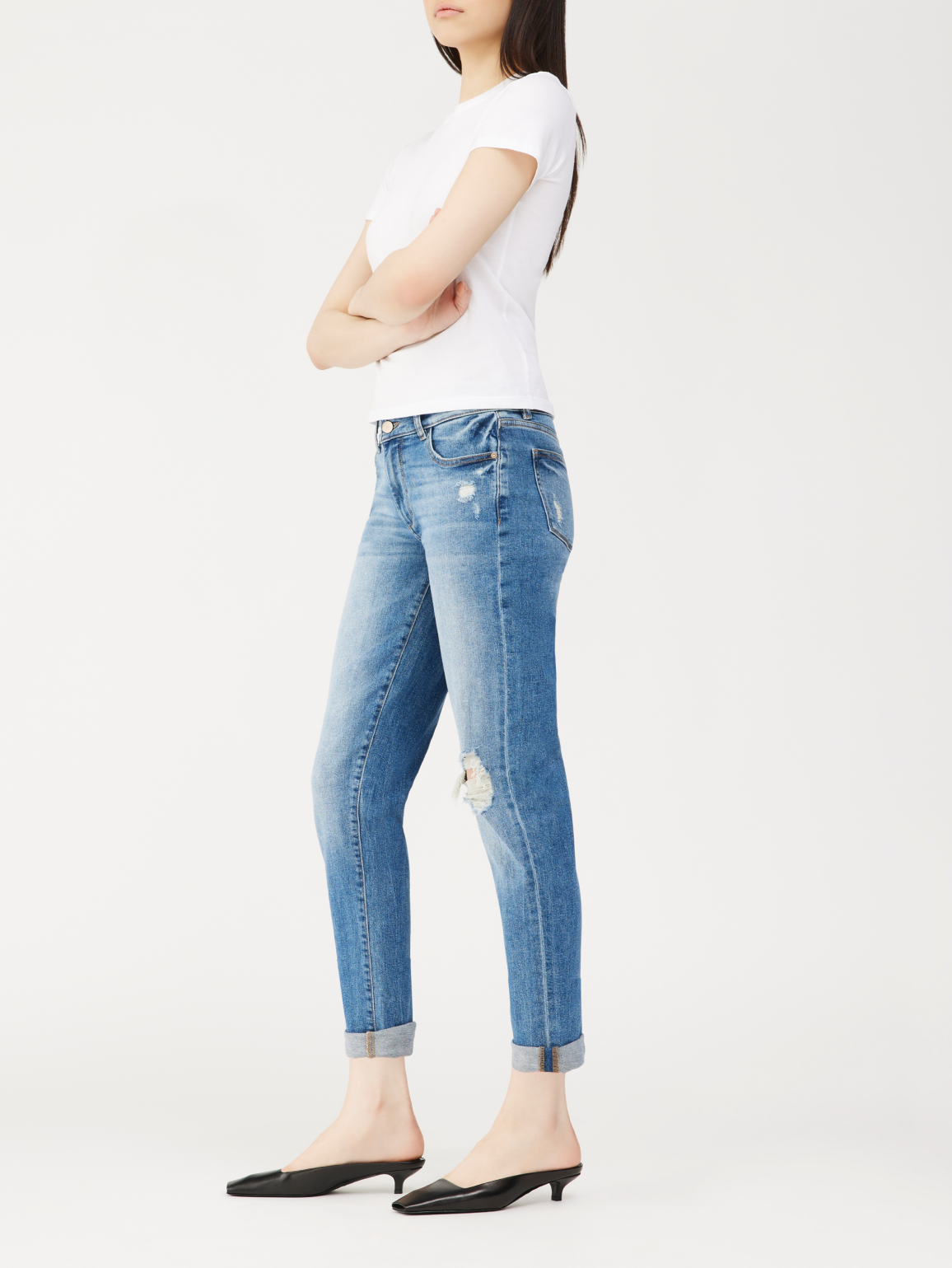 Riley Boyfriend: Straight | Oasis Distressed