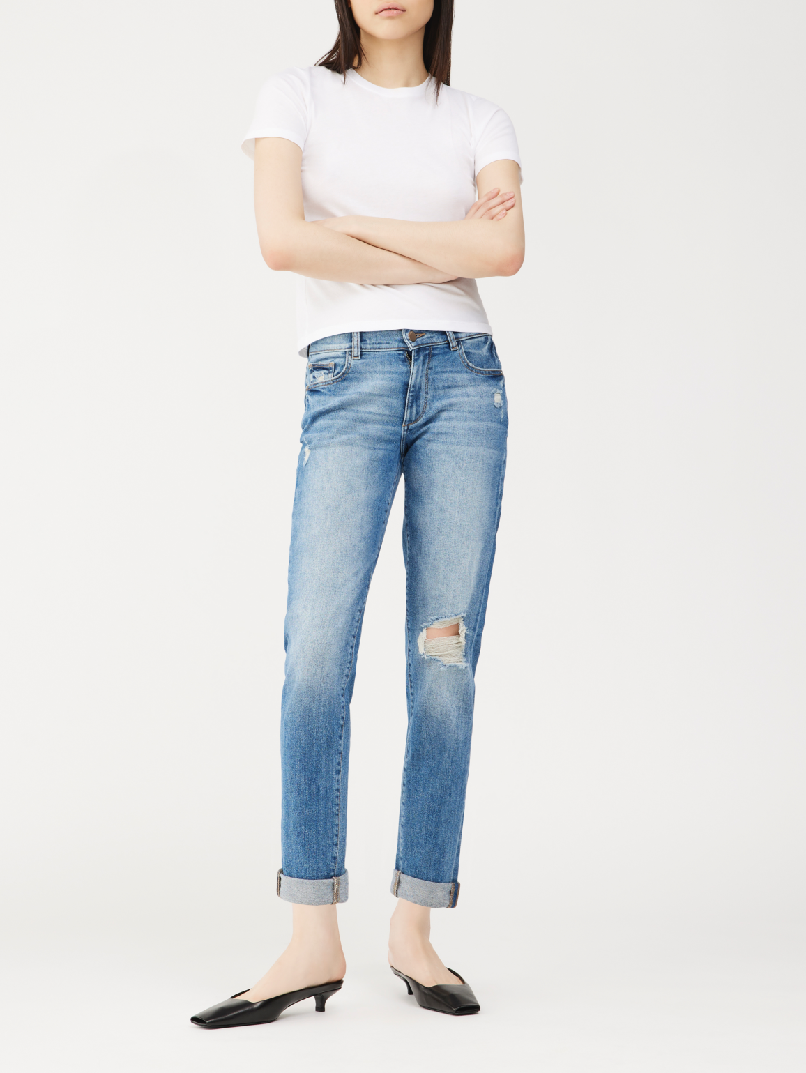 Riley Boyfriend: Straight | Oasis Distressed